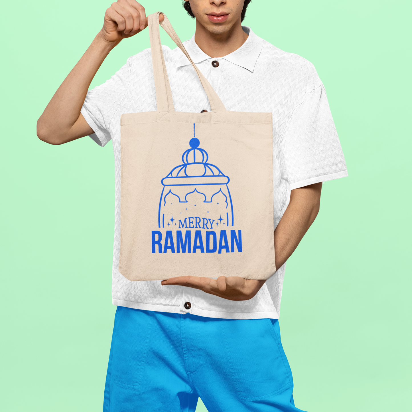 Merry Ramadan Lantern Tote Bag