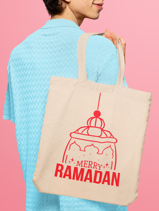 Merry Ramadan Lantern Tote Bag