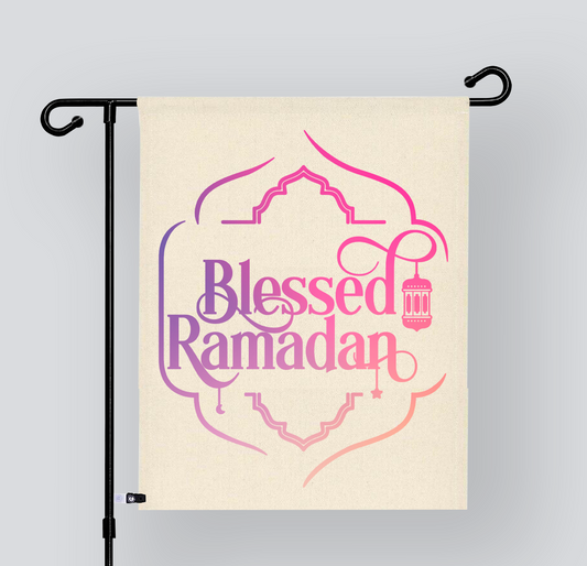 Blessed Ramadan Garden Flag