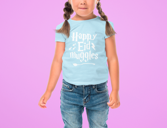 Kids Happy Eid Muggles T-shirt