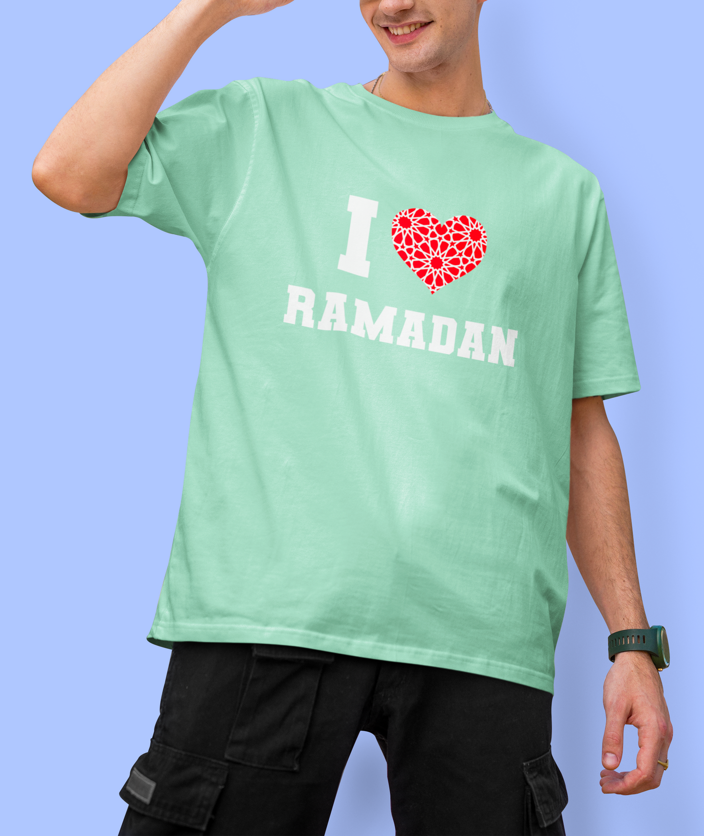 I Love Ramadan - Oversized Fit T-shirt