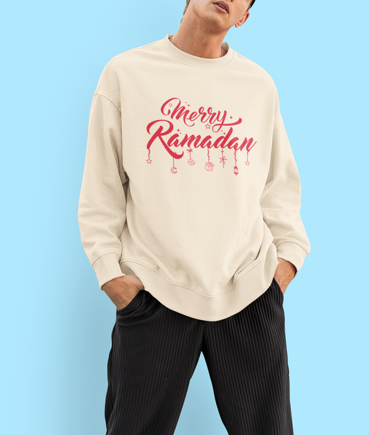 Merry Ramadan Ornaments- Oversized Sweatshirt