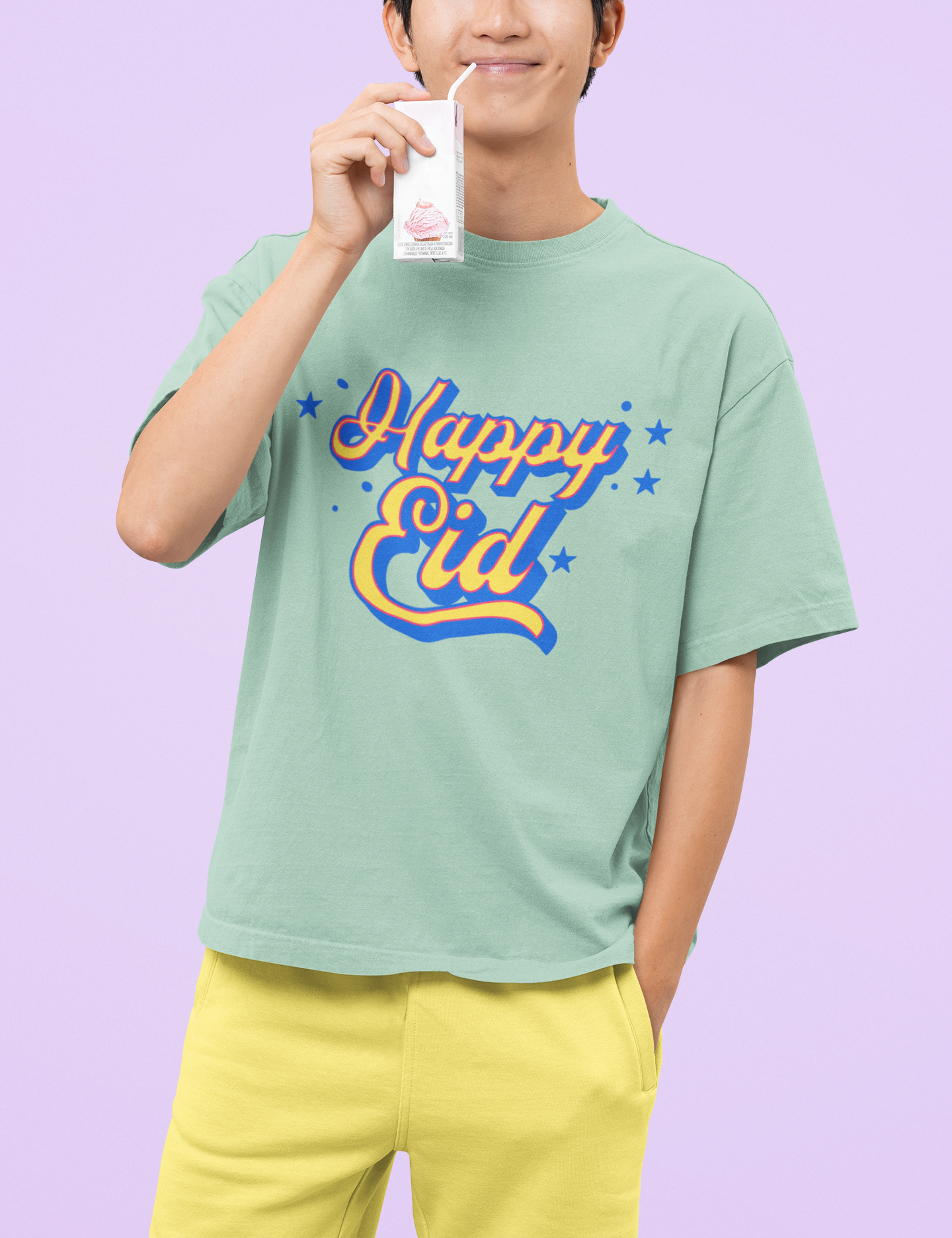 Happy Eid - Oversized T-shirt