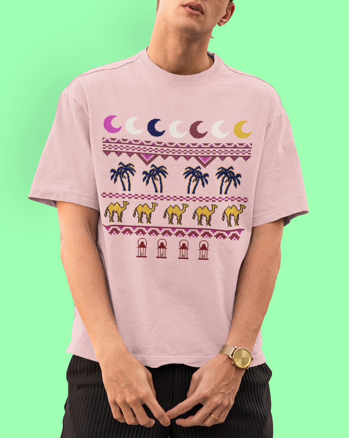 Pixel Print - Oversized T-shirt