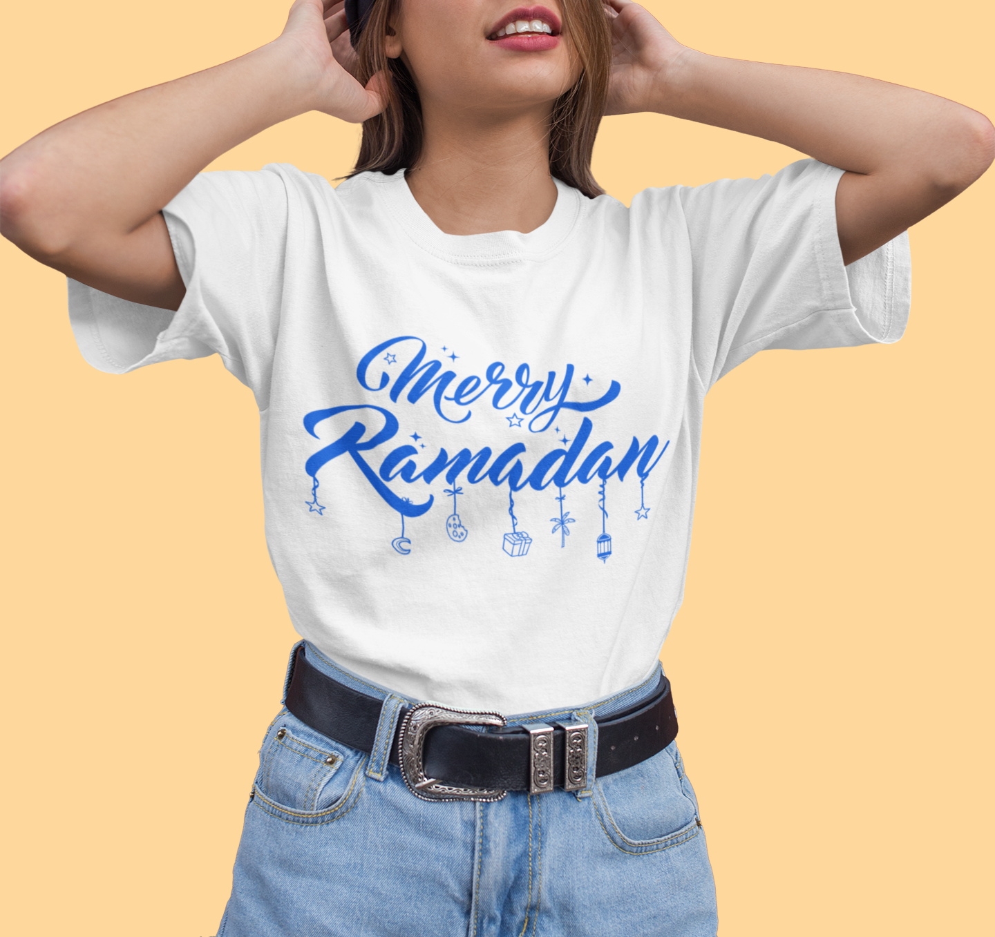 Merry Ramadan Ornaments - Oversized T-shirt