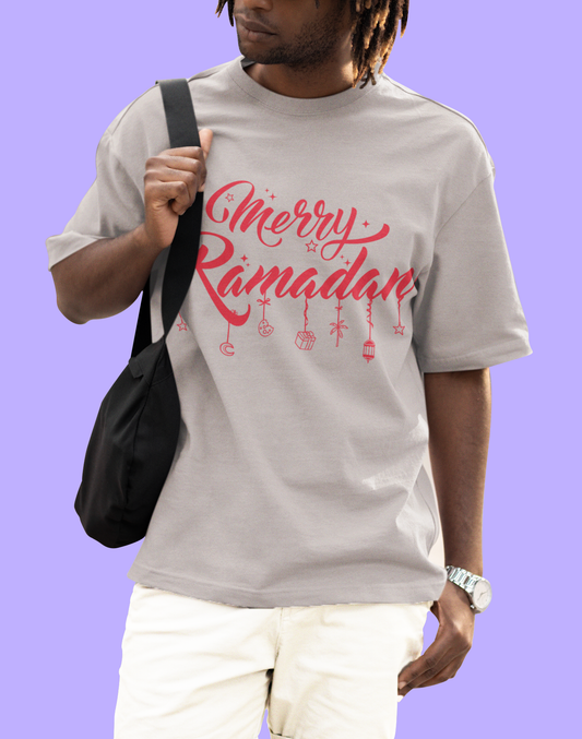 Merry Ramadan Ornaments- Oversized T-shirt