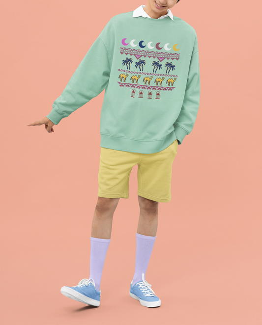 Pixel Print - Oversized Sweatshirt